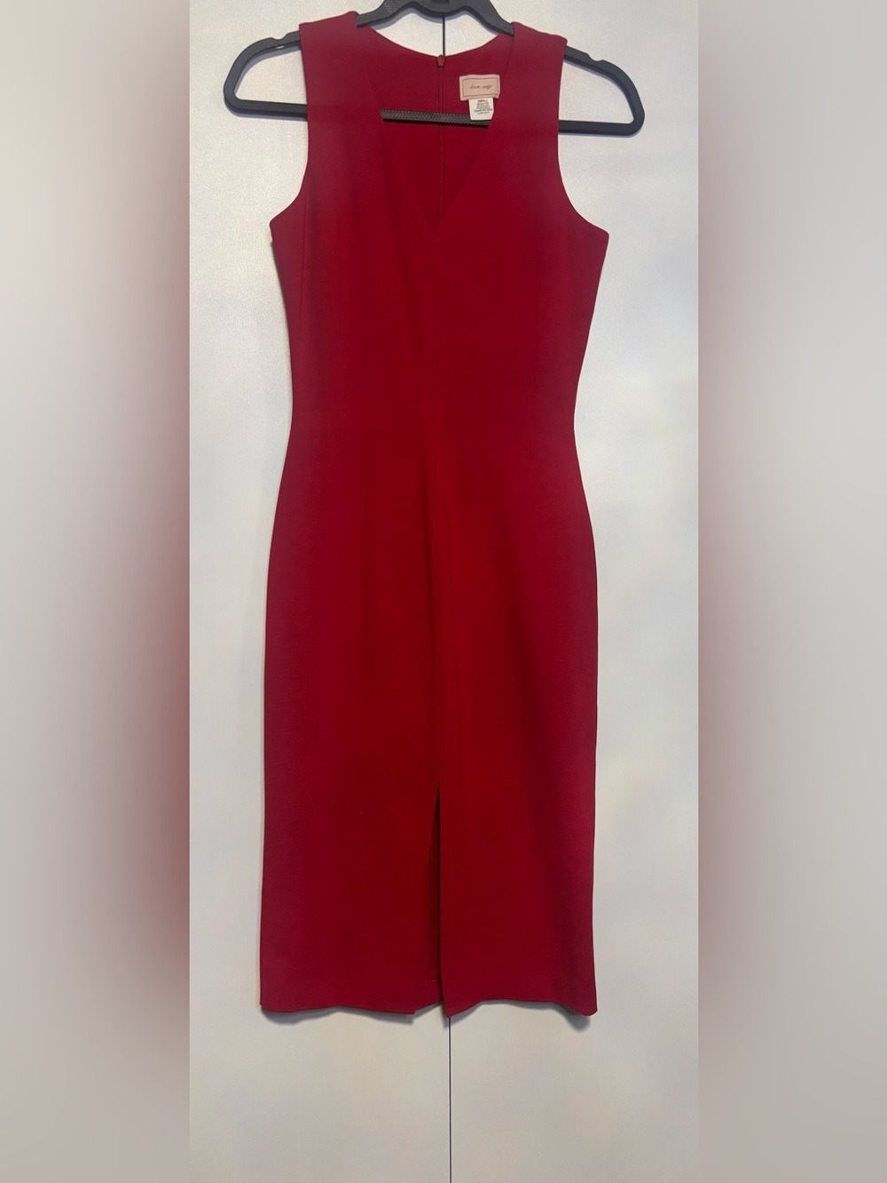 love...ady Sleeveless Red Maxi Sheath Dress